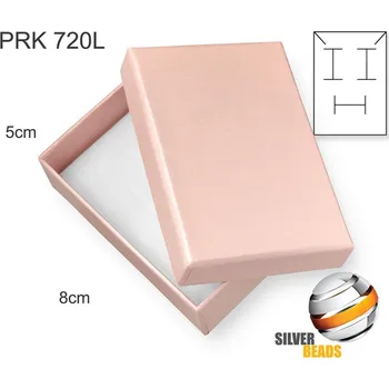 Dárková krabička Krabička na šperky. Materiál papír . Ozn. PRK 720L. Velikost 5x8cm. Barva sv. Růžová