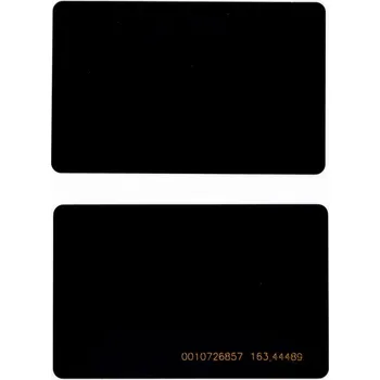 Sběratelská karetní hra ISO RFID EM4100 černá identifikační karta 125 kHz s číselným potiskem
