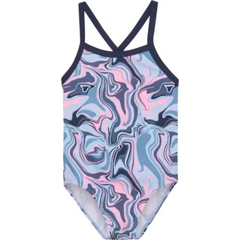 Dívčí plavky Jednodílné plavky COLOR KIDS Swimsuit Sporty, AOP, cerulean - 128