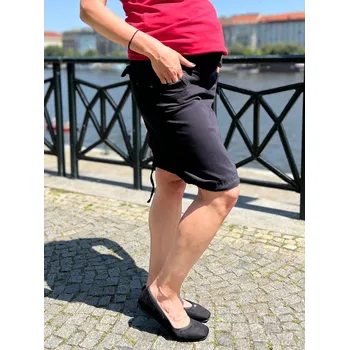 Těhotenská sukně Plátěná těhotenská sukně černá Velikost: XL