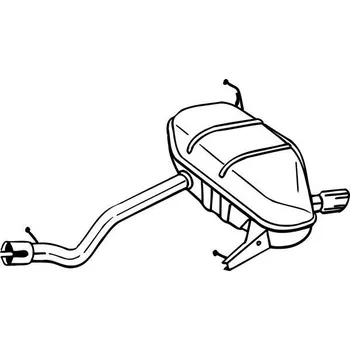 Tlumič výfuku Zadní tlumič výfuku BOSAL 247-195
