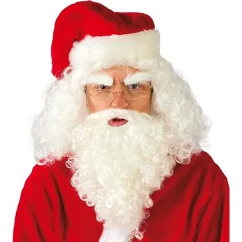 Karnevalová paruka Sada Mikuláše Fiestas Guirca paruka s vousy