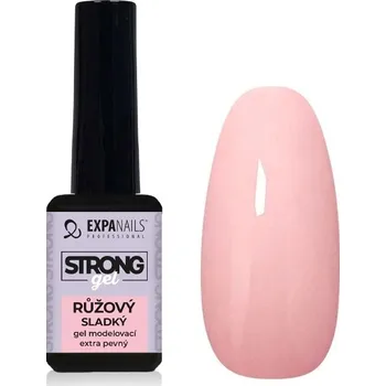 Umělé nehty UV/LED Gel modelovací Strong - Růžový sladký 11 ml