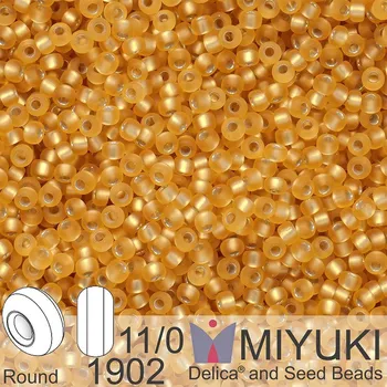 Korálek Korálky Miyuki Round 11/0. Barva 1902 SF S/L Gold. Balení 5g