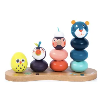 Dřevěná hračka Skládací zvířátka z džungle