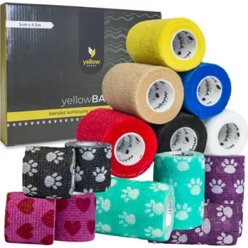 Zdravotnický materiál ZARYS lnternational Group yellowBAND, kohezivní obinadlo, 7,5 cm x 4,5 m, 1 ks Velikost: Razící zelená