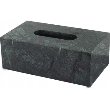 Zásobník na papírové ručníky Dávkovač, KRABIČKA NA KAPESNÍKY STYLOVÝ ZELENÝ MRAMOR 9x25x14cm 164405