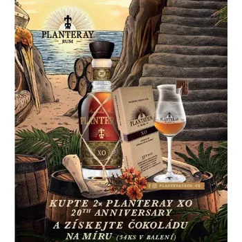 Rum Plantation XO 2x0,7l + čokoláda