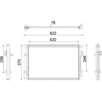 Výparník klimatizace Kondenzátor, klimatizace MAHLE AC 919 000P