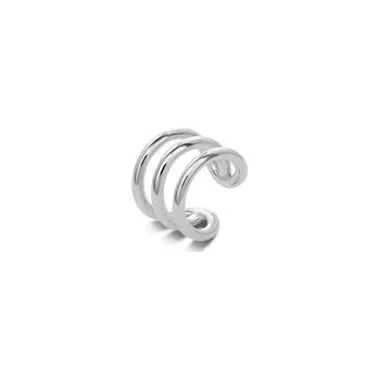 Souprava šperků NO MORE Wave Ear Cuff Silver