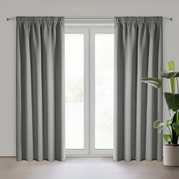 Závěs ZATEMŇOVACÍ ZÁVĚS NA PÁSCE ADLEY 135X270 CM STŘÍBRNÁ