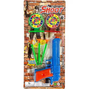 Dětská zbraň Sada dvou pistolí s náboji a terči