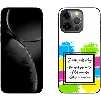 Pouzdro na mobilní telefon Gelový kryt mmCase na iPhone 13 Pro 6.1 - citát 5 bílé pozadí