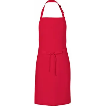 Kuchyňská zástěra Link Kitchen Wear Univerzální keprová zástěra s laclem a nastavitelným páskem u krku Barva: růžová výrazná, Velikost: 72 x 85 cm X986