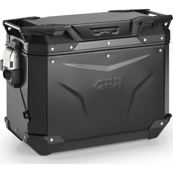 Motodoplněk OBKEV44BR černý pravý kufr GIVI Trekker Outback EVO SMART hliníkový (boční), bez zámku, 44 ltr.
