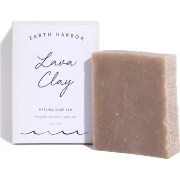 Péče o krk a dekolt Earth Harbor LAVA CLAY terapeutické pleťové mýdlo 113g