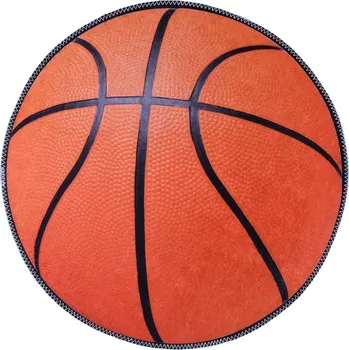 Koberec Oranžový pratelný dětský koberec ø100 cm Basketball – Vitaus ID_1779432