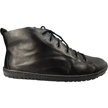 Dámská fitness obuv Pánské barefoot boty JASPER černá s filcovou podšívkou 44