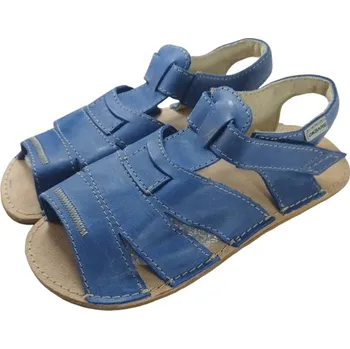 Chlapecké sandály Dětské kožené barefoot sandálky Miami/I modrá 26
