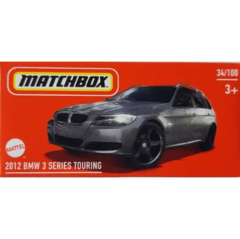auto na autodráhu Matchbox 2012 BMW 3 Series Touring šedé Box