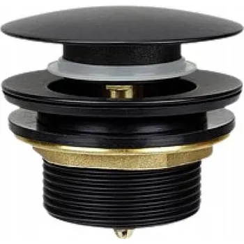 Sifon Zátka Click Clack pro vanu a sprchový kout černá