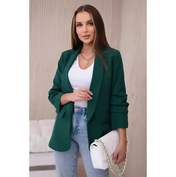 Kesi Sako 9709 s elegantní klopou Barva: Zelená - tmavě, Velikost: UNI