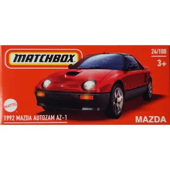 auto na autodráhu Matchbox 1992 Mazda Autozam AZ-1 červená
