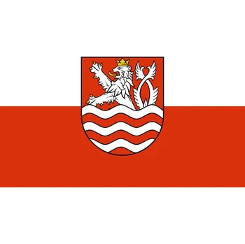 Vlajka vlajka Karlových Varů - 80 x 120 cm - tunel, karabina