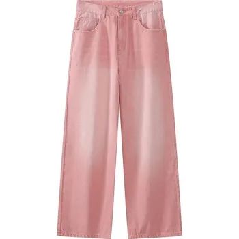 Pánské džíny Pánské džíny – rovný střih, vintage styl Barva: Růžová, Velikost: S