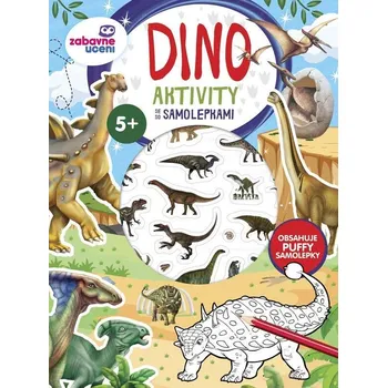 omalovánky Aktivity se samolepkami - DINO 5+