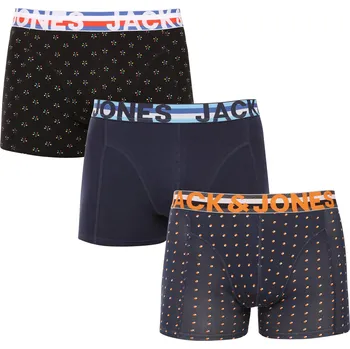 Boxerky 3PACK pánské boxerky Jack and Jones vícebarevné (12151351) M Možnost vrácení zboží ZDARMA do 120 dnů!