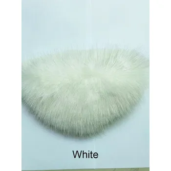 Dámská parka Huňatý kabát z umělé kožešiny s námořnickým límcem Barva: Bílá, Velikost: S