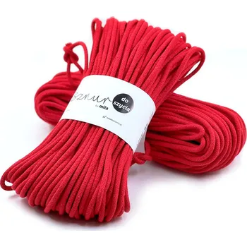 Příze MILA šňůry na šití 6mm/50m červená