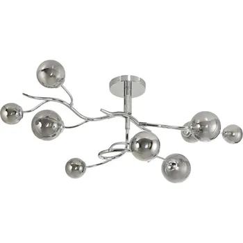 Brilagi - LED Přisazený lustr MISTEL 9xG9/3W/230V lesklý chrom/kouřová