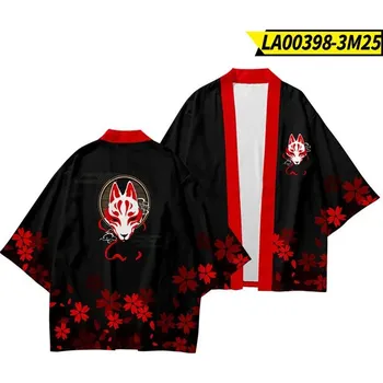 Japonská kimono souprava ve stylu cosplay s tradičním potiskem Velikost: 4XL, Barva (Varianta): tz-001