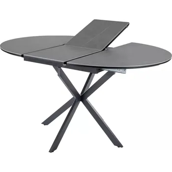 KERAMICKÝ STŮL GASTON ŠEDÝ/ČERNÝ 140(180)X80