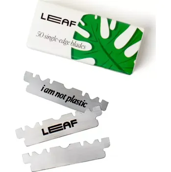 Břitva na holení LEAF 50 Single-edge blades náhradní žiletky LEAF