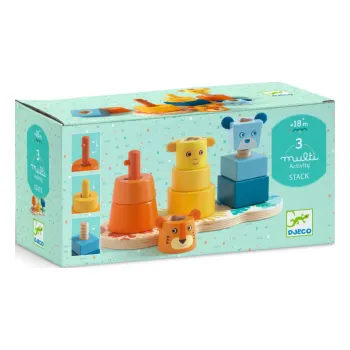 Dřevěná hračka Dřevěná stohovací hračka Multi Stack
