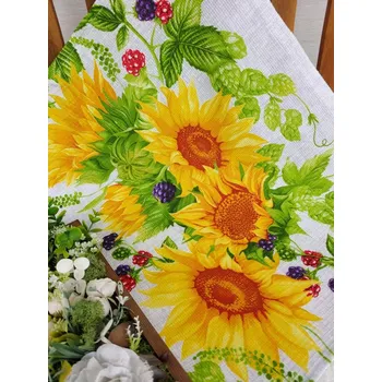 Utěrka Kuchyňská utěrka - slunečnice a ostružiny