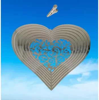 Feng shui spirála s motivem srdce – symbol lásky, harmonie a pozitivní energie