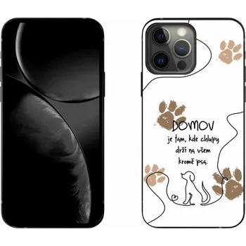 Pouzdro na mobilní telefon Gelový kryt mmCase na iPhone 13 Pro Max 6.7 - psí motiv bílé pozadí
