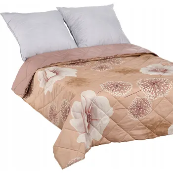 Prostěradlo Narzuta Polskie Tkaniny mikrovlákno 170 cm x 210 cm hnědý