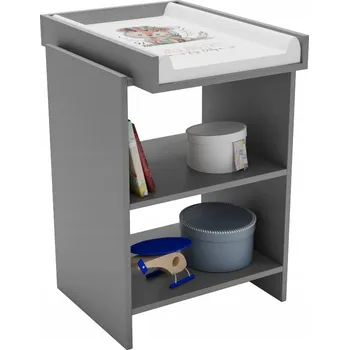 přebalovací pult a komoda Komoda Perfektciecie 56,4 x 50 x 84 cm, odstíny šedé