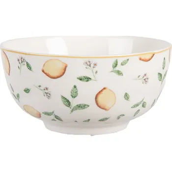 Clayre & Eef - Porcelánová miska LEMONS AND LEAFS LELBO