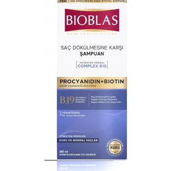 Šampon Bioblas Menthol & Complex B19 Šampon proti lupům 360ml (pro muže)