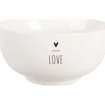 Clayre & Eef - Porcelánová miska BE HAPPY BHSBO0001