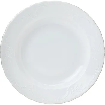 Talíř Český porcelán, Dubí Talíř hluboký 24 cm Opera s platinovou linkou