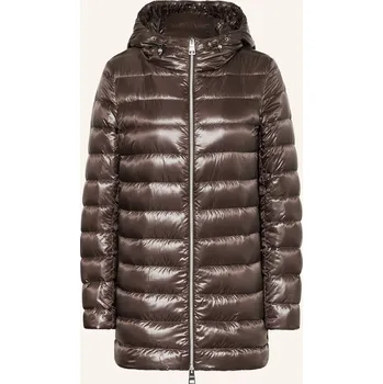 Dámský kabát Herno Dámský Péřový Kabát, tmavě hnědá, 38