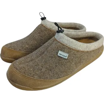 Chlapecké pantofle Barefoot pantofle YURI hnědá 40