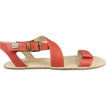 Dámské sandále Kožené barefoot sandály IKARIA/X - navrhněte si červená - 05, podešev C, KS2, stélka S1